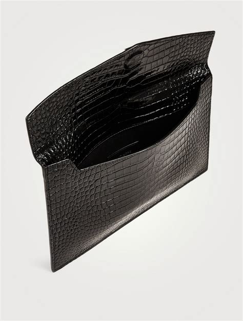 ysl college envelope bag|YSL crocodile envelope bag.